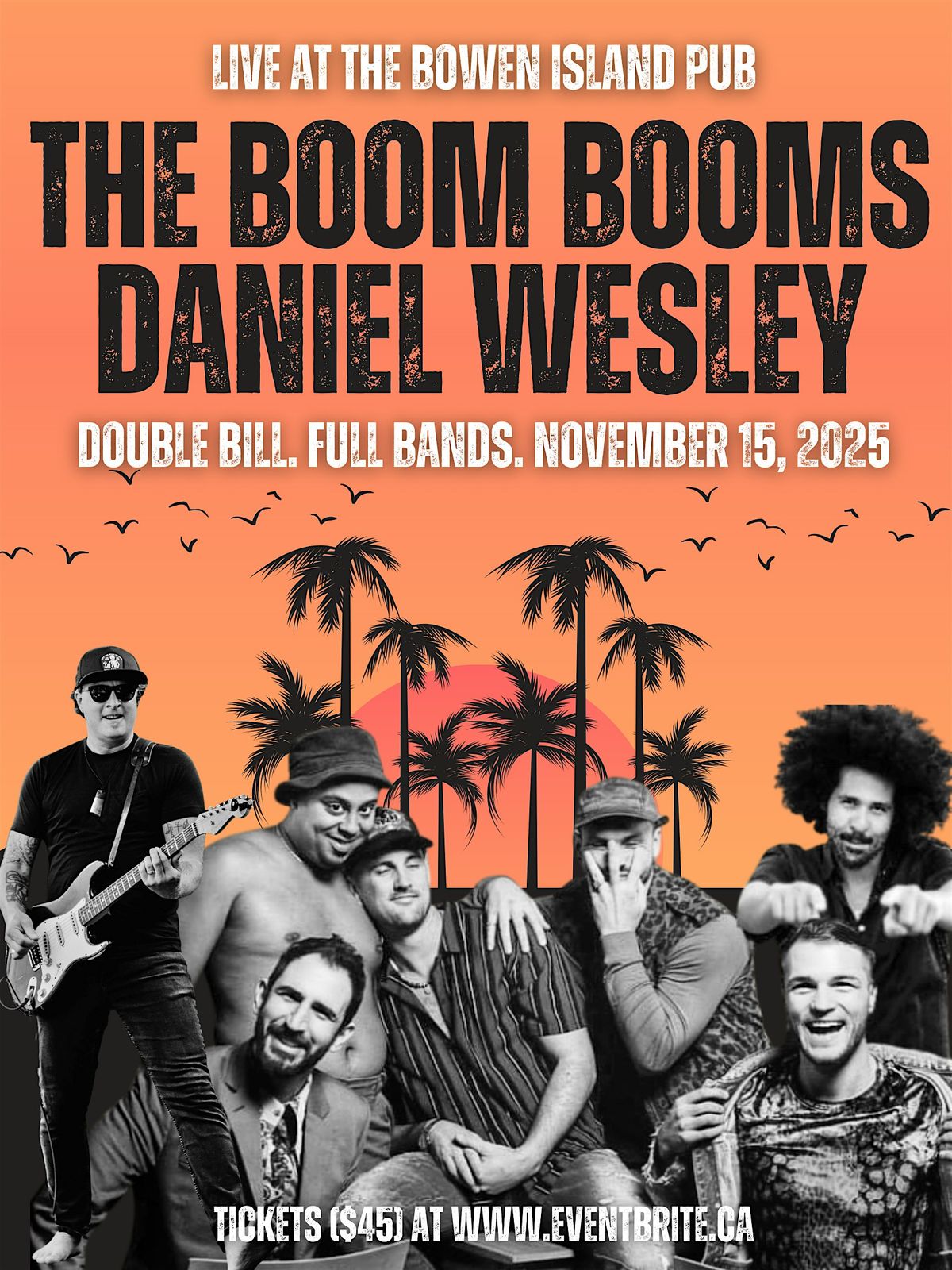 THE BOOM BOOMS and DANIEL WESLEY - Double Bill at the Bowen Island Pub!