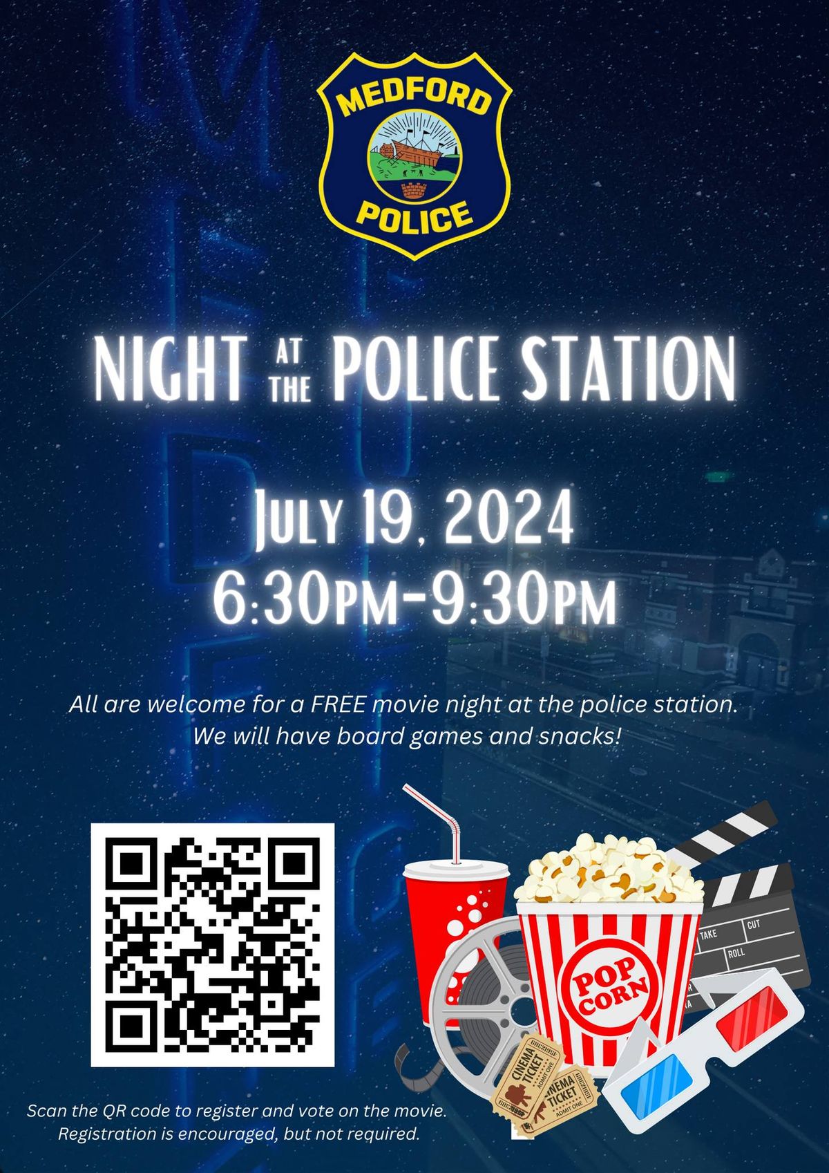 Night at the Medford Police Station