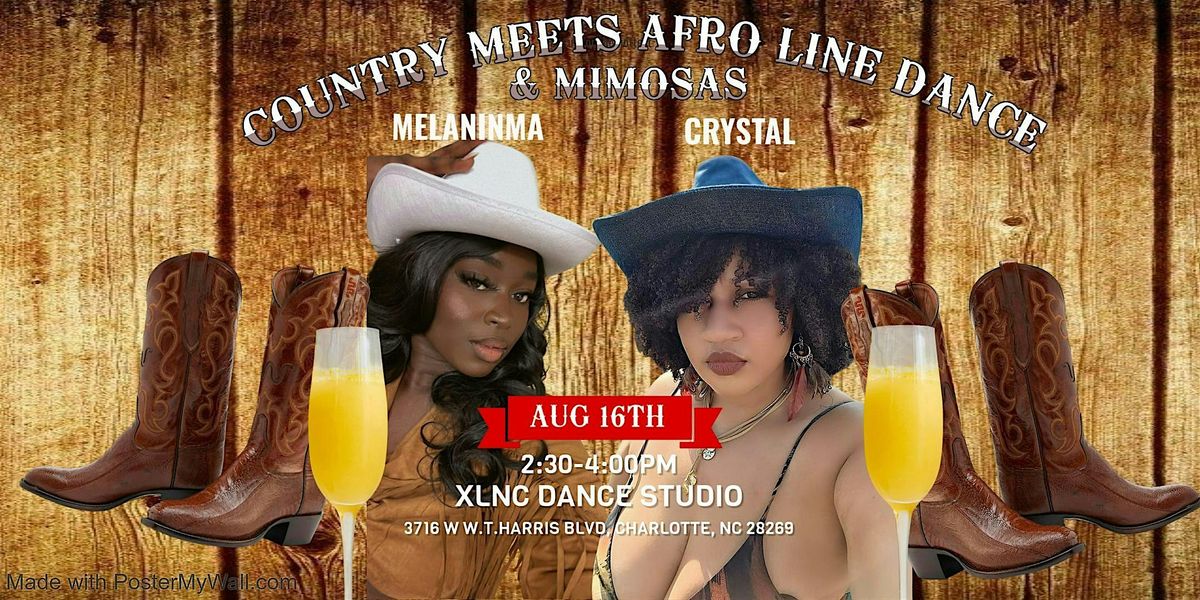 COUNTRY MEETS AFRO LINE DANCE CLASS & MIMOSAS
