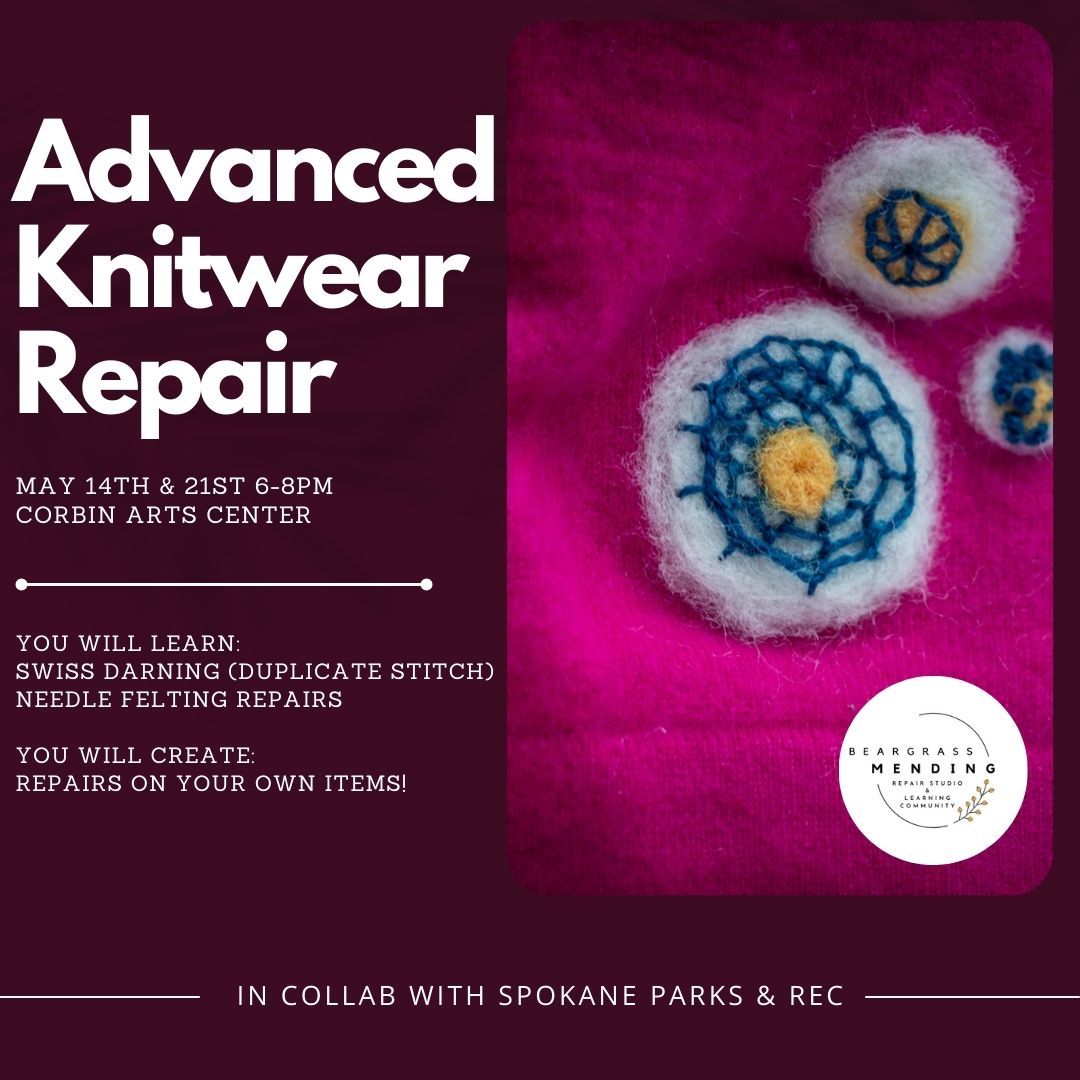 Advanced Knitwear Repair - 2 Session Class