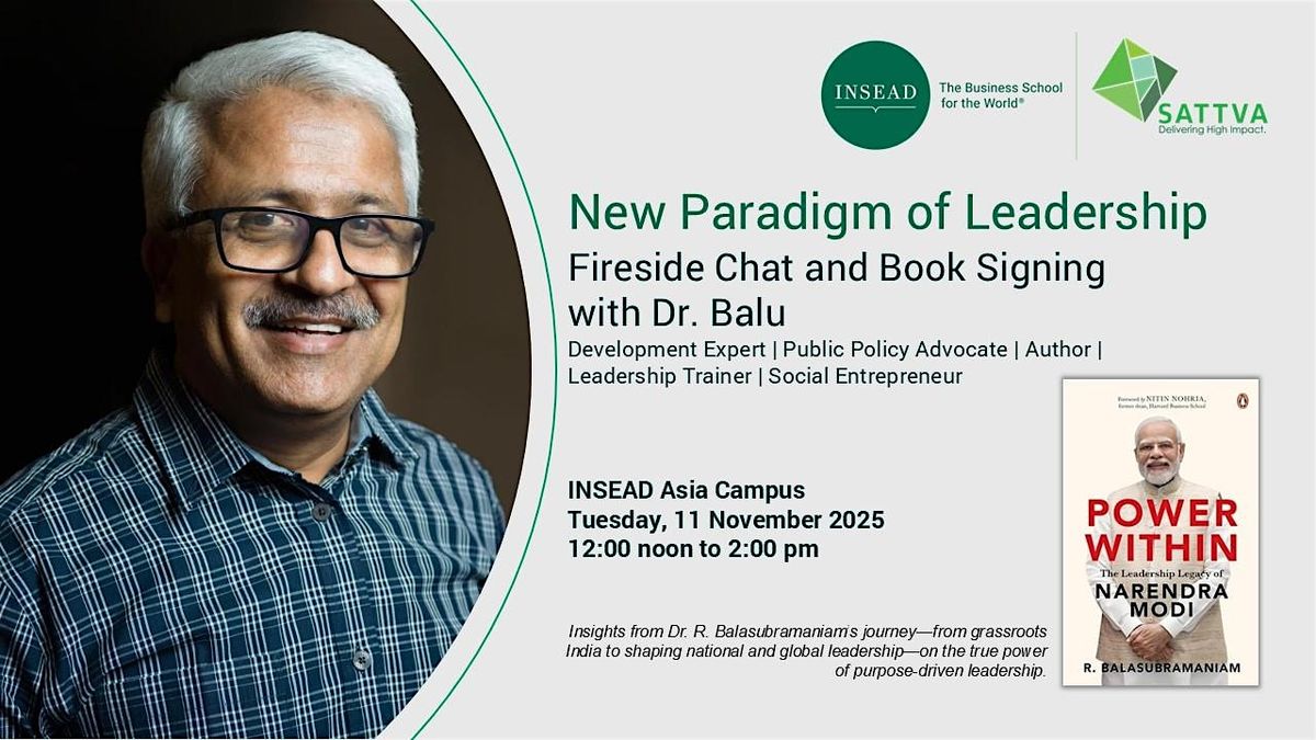 New Paradigm of Leadership with Dr. Balu - INST