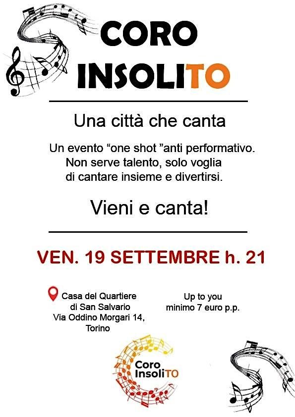 Coro InsoliTO, una citt\u00e0 che canta.