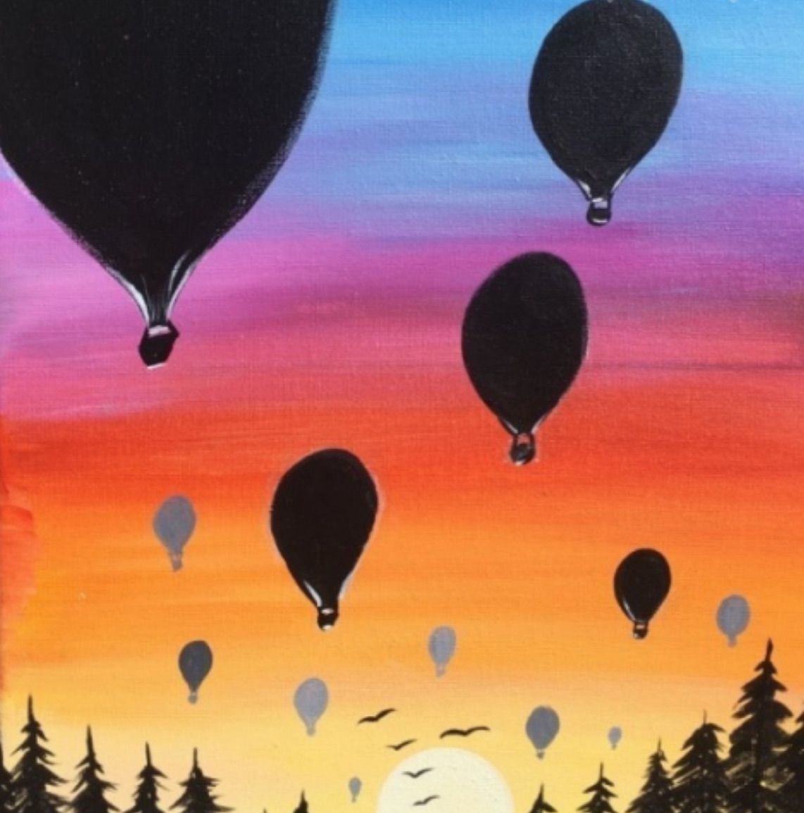 Adirondack Balloon Fest Inspired Paint & Sip