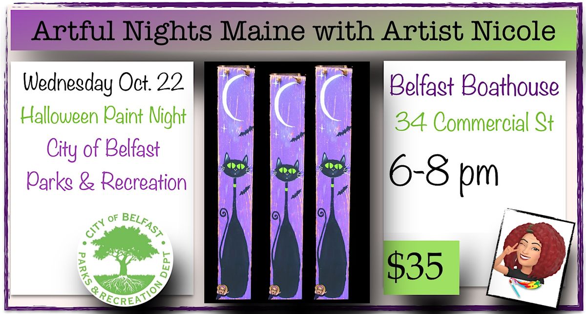 Halloween Paint Night with Belfast Parks and Recreation at the Boathouse