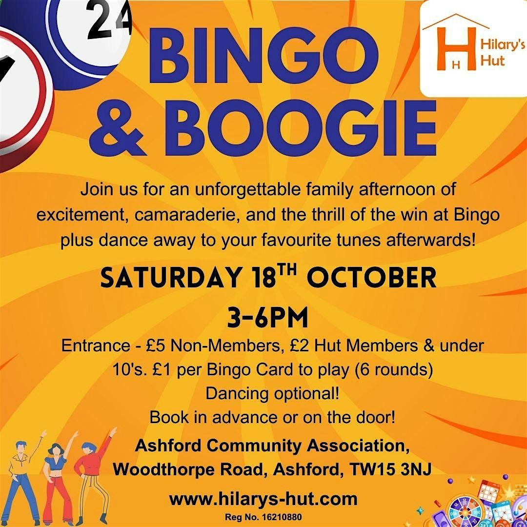 Hilary's Hut Family Bingo & Boogie Fundraiser