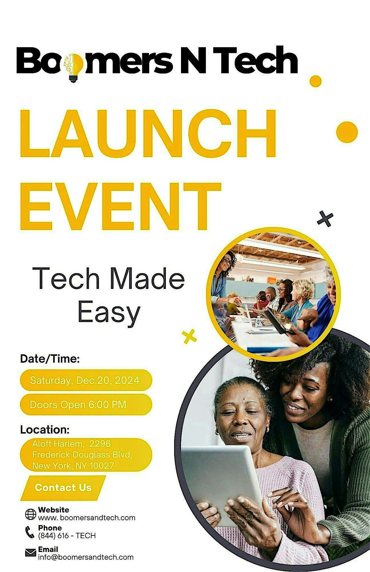 Boomers N Tech Launch Event