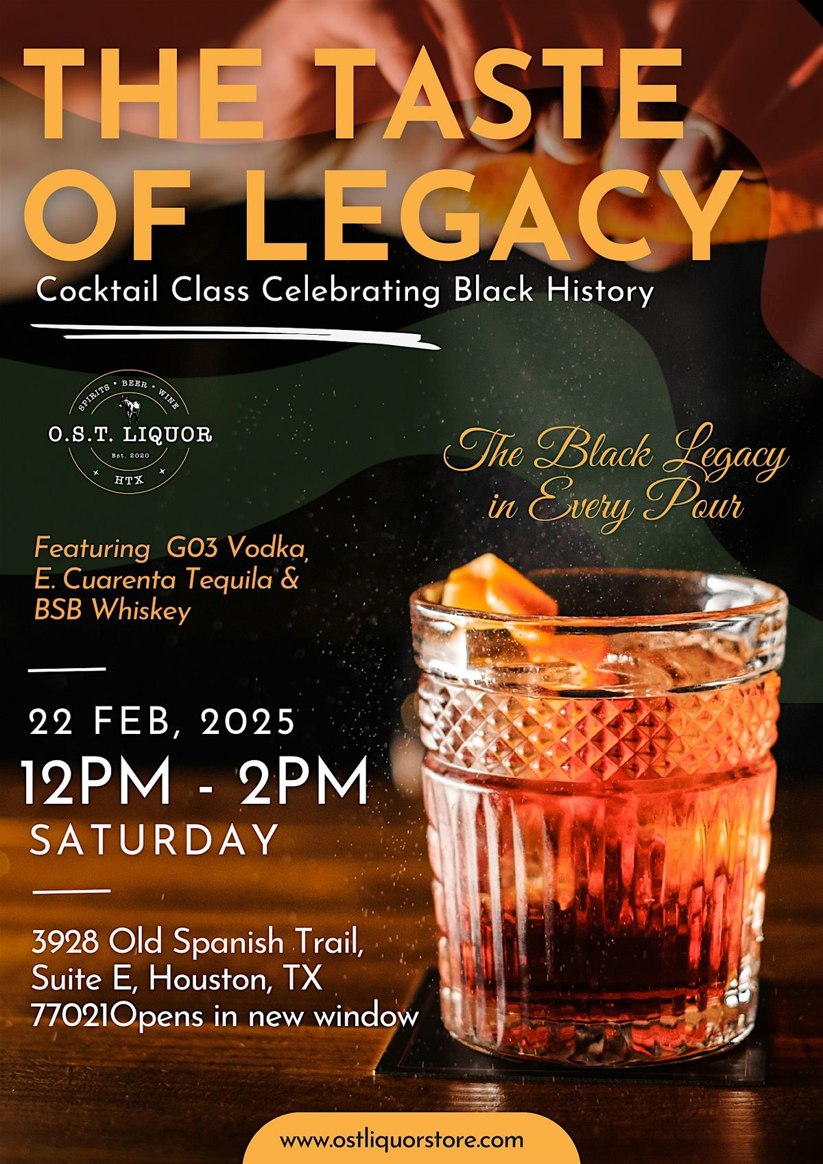 The Black Legacy in Every Pour: A Cocktail Class Celebration of Black-Owned