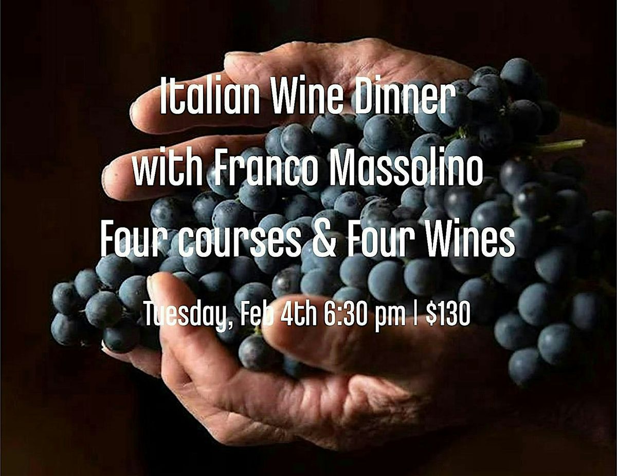 Italian Wine Dinner with Franco Massolino