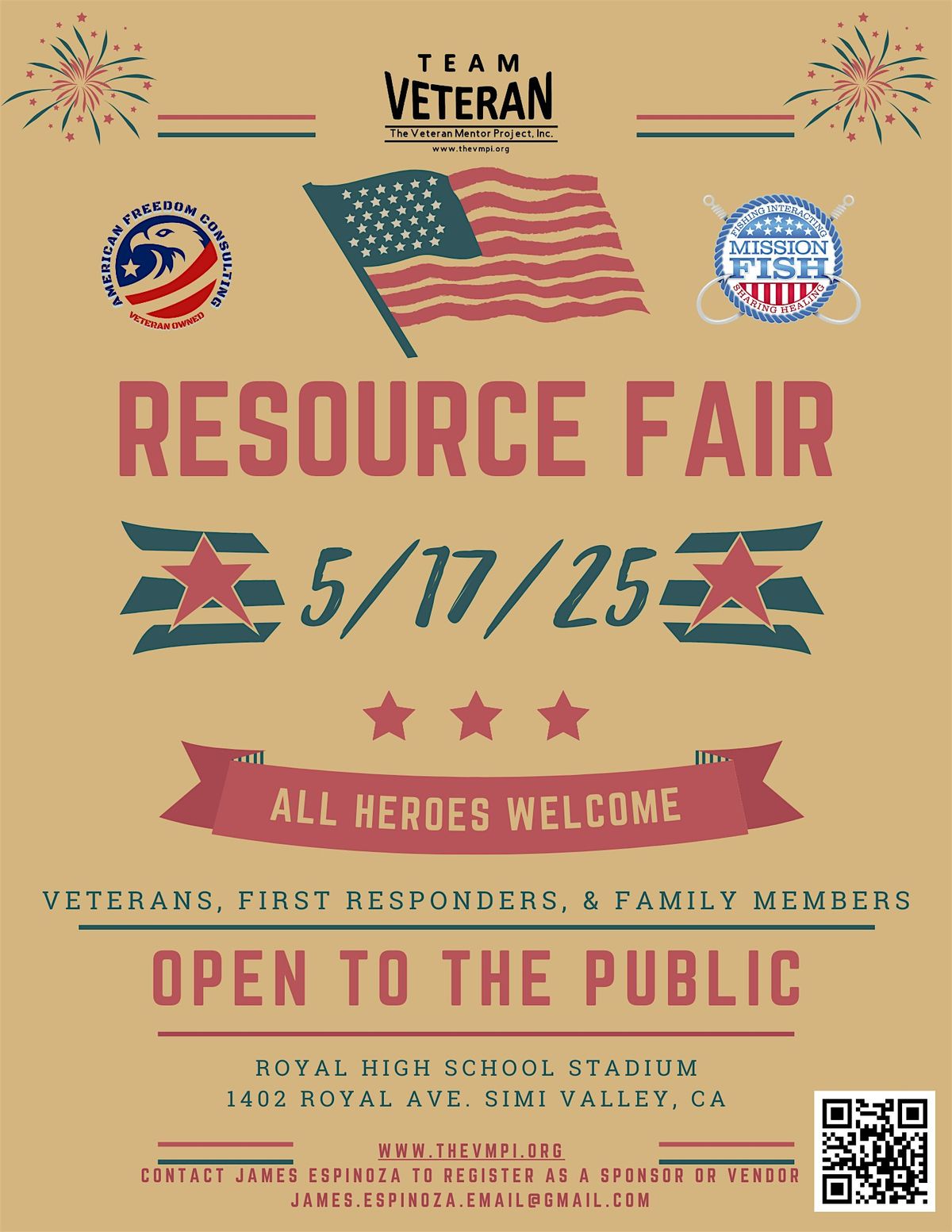 2nd Annual Veteran, First Responder, & Family Member Resource Fair