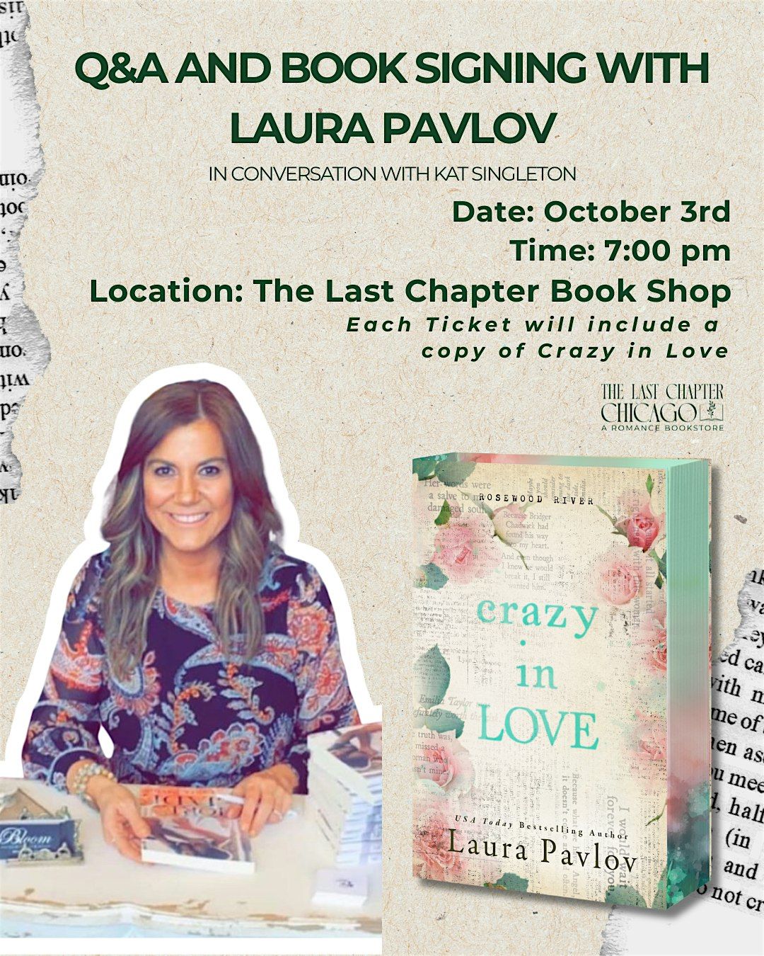 Q&A and book signing with Laura Pavlov & Kat Singleton