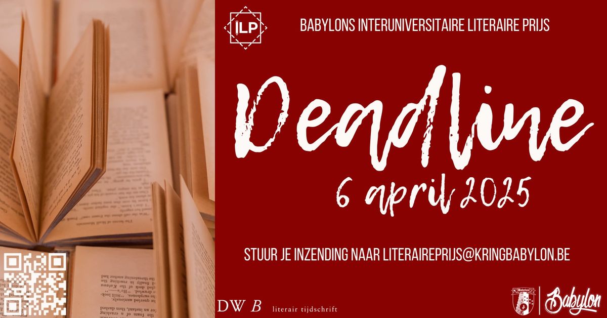 Deadline Interuniversitaire Literaire Prijs