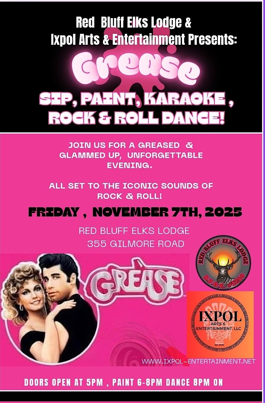 "Grease" Sip, Paint, Karaoke  & Dance!