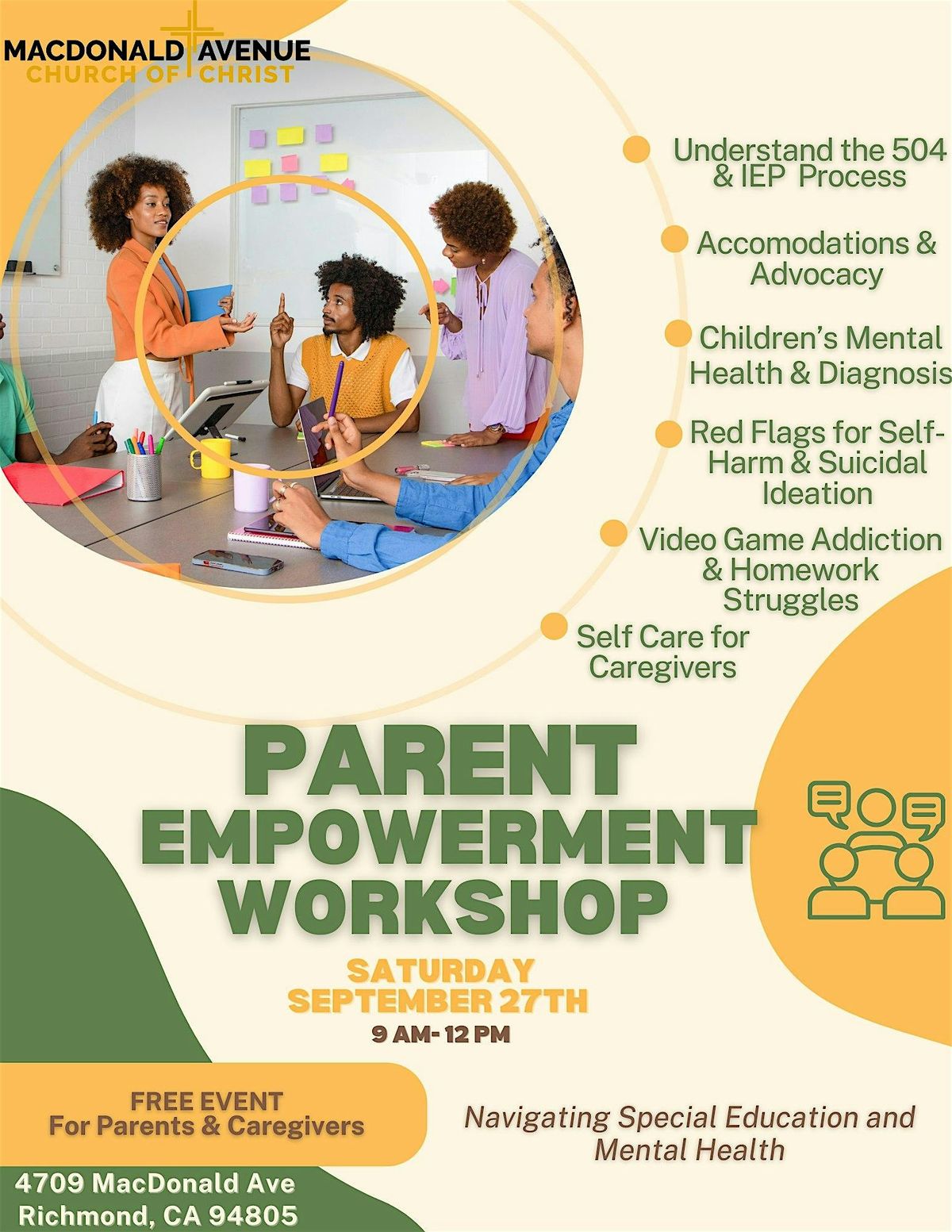 Parent Empowerment Workshop: Navigating Special Education and Mental Health