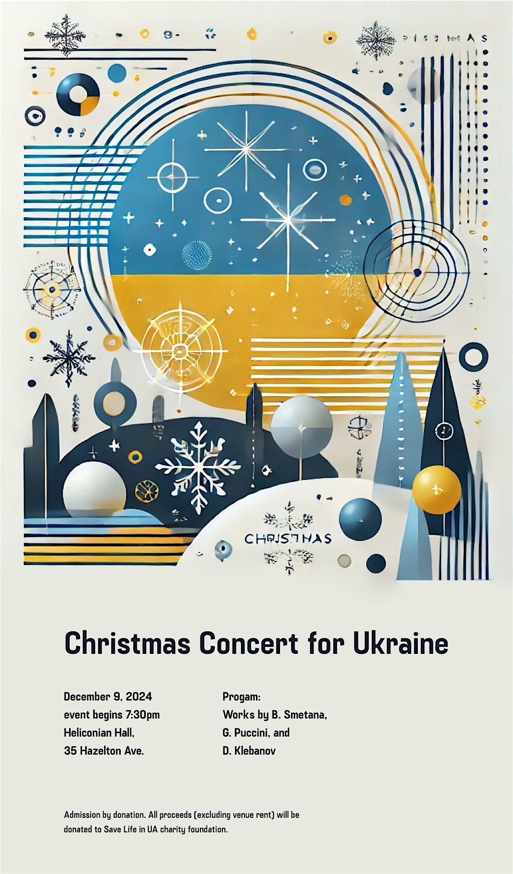 Christmas Fundraiser Concert for Ukraine