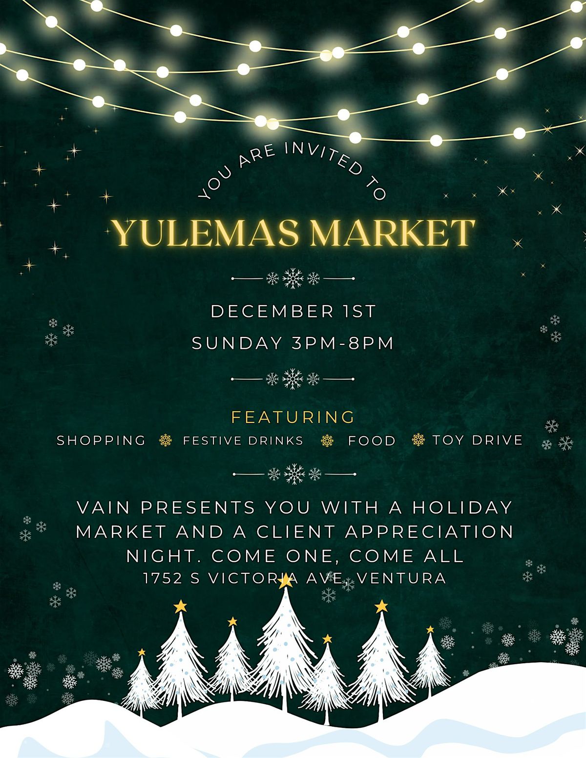 VAINS Yulemas Market