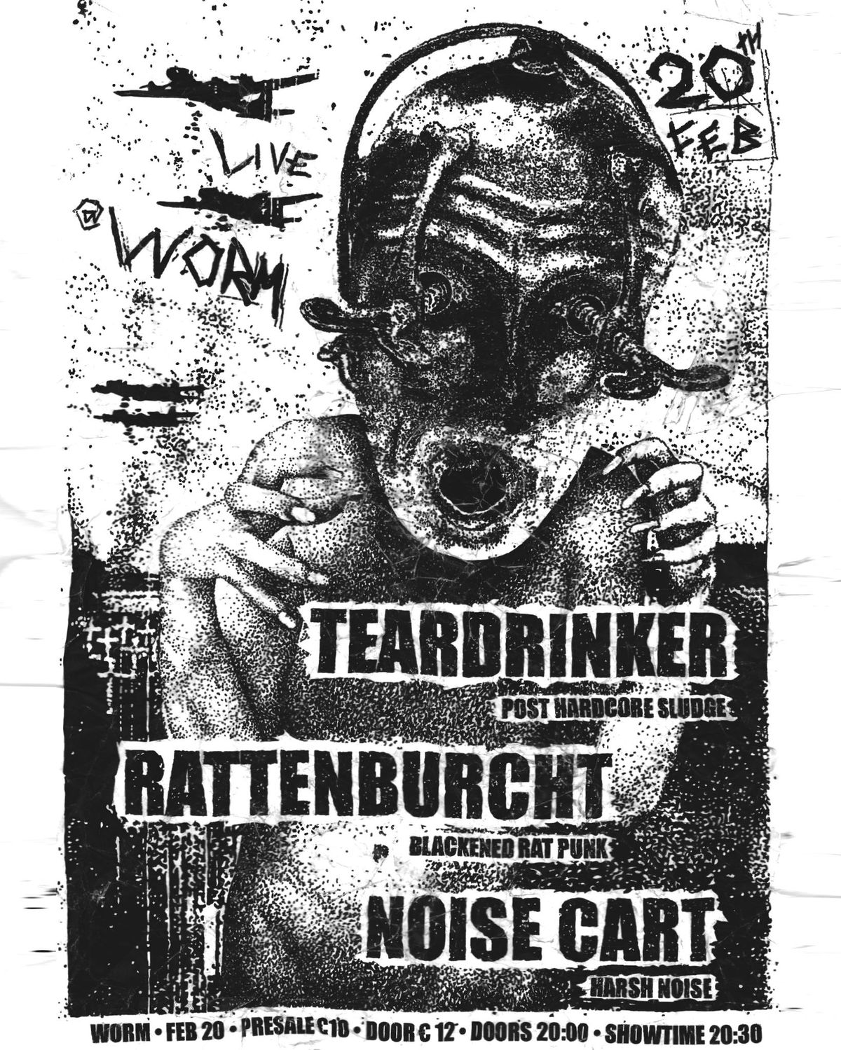 LIVE@WORM with Teardrinker, Rattenburcht & Noise cart