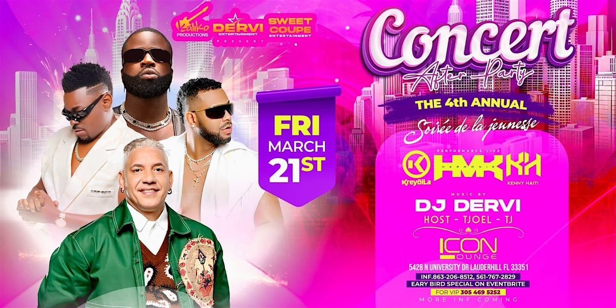 Concert After Party Kreyol La, Harmonik, Kenny Haiti