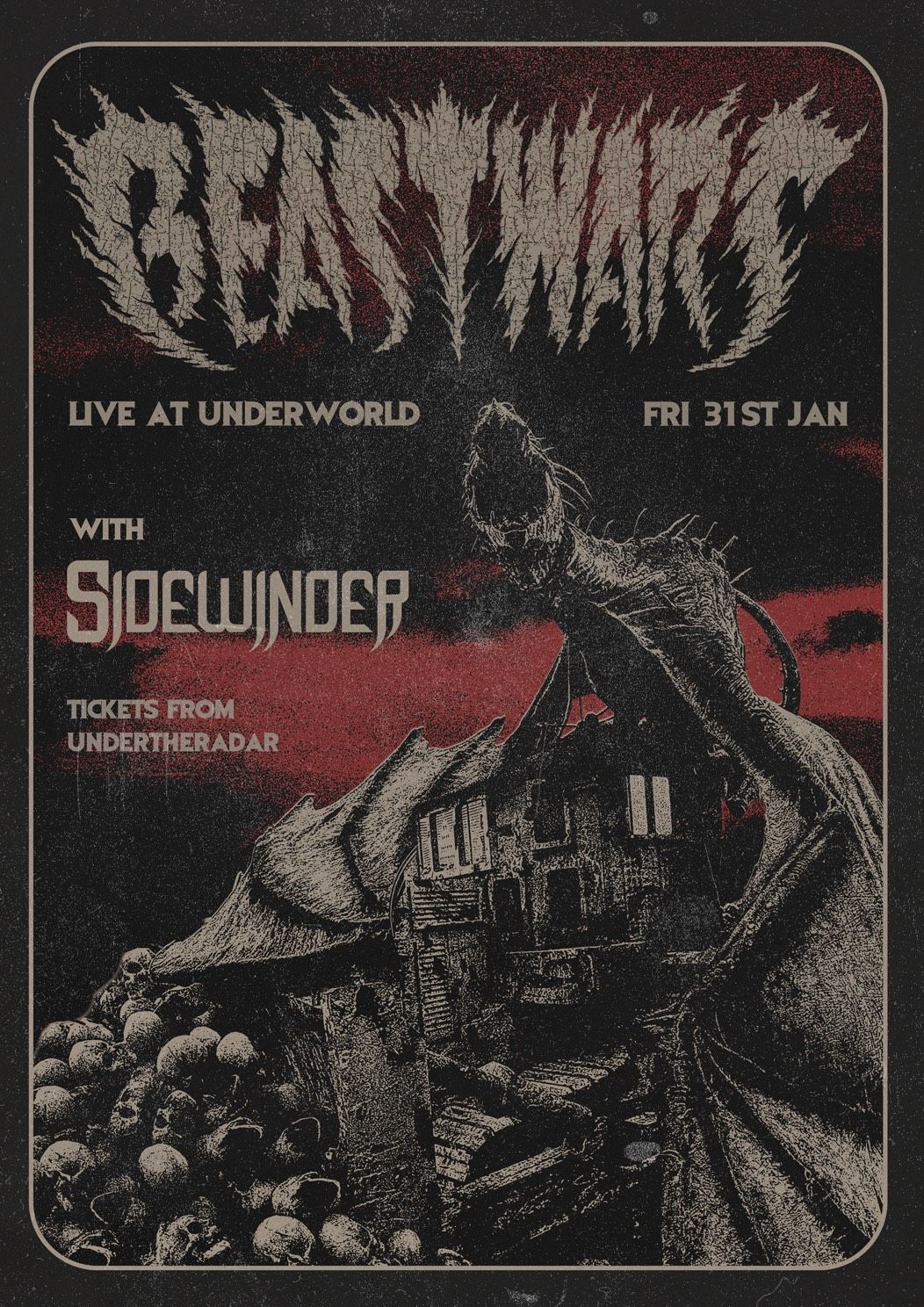 BEASTWARS with Sidewinder, Live @ Underworld