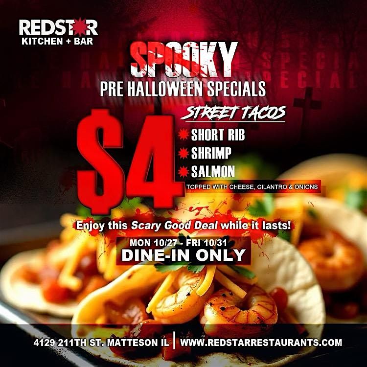 $4 STREET TACOS