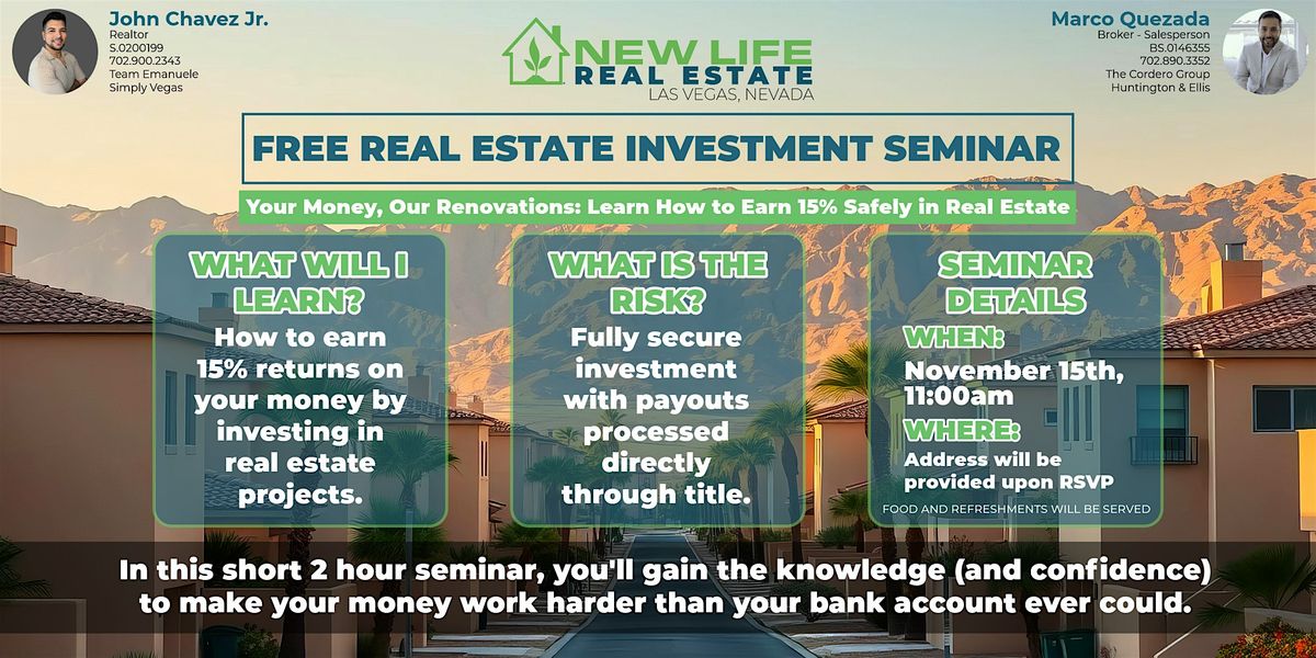 You Invest in Renovation Projects, We do the Work.