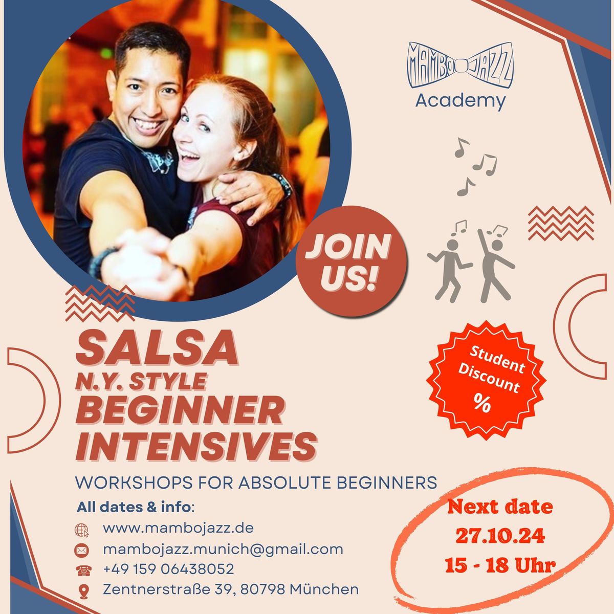 Salsa absolute beginner Workshop