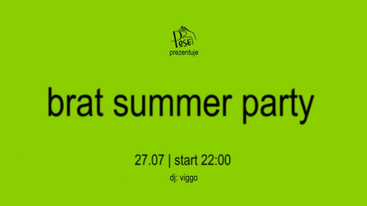 BRAT SUMMER PARTY x SILENT DISCO