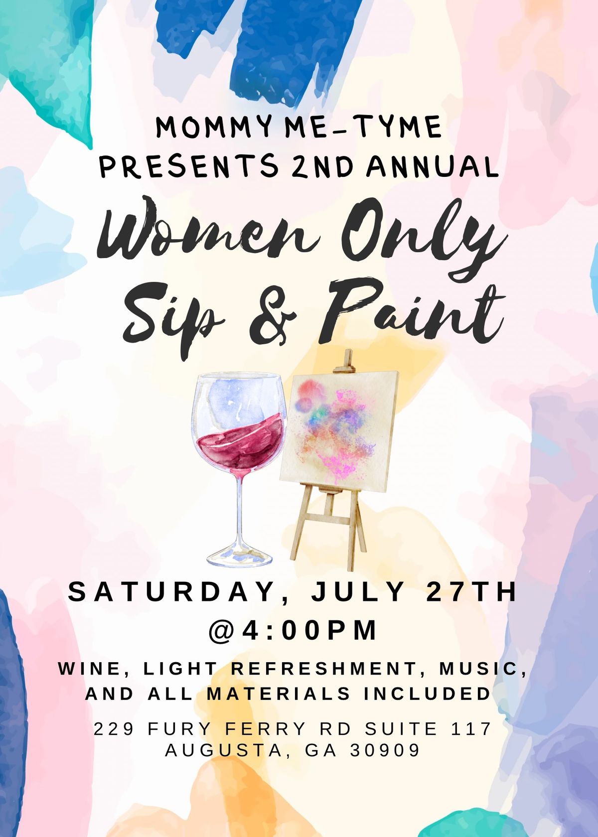 2nd Annual For Women only Sip & Paint