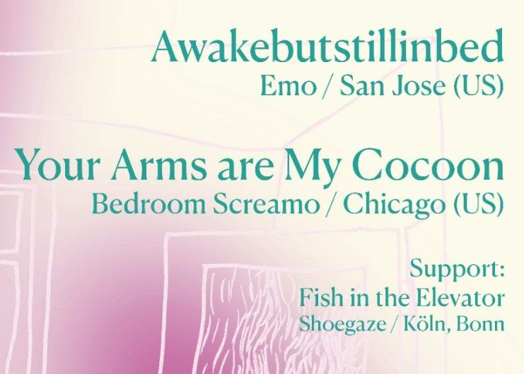 Awakebustillinbed (Emopunk)(USA)+Your arms are My Cocoon (Bedroom Screamo)(USA)+Fish in the Elevator