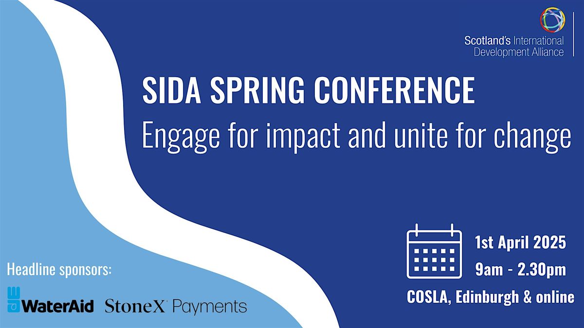 Engage for impact and unite for change | SIDA Spring  Conference