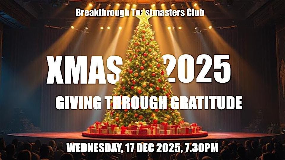 Breakthrough Toastmasters Christmas & New Year Party
