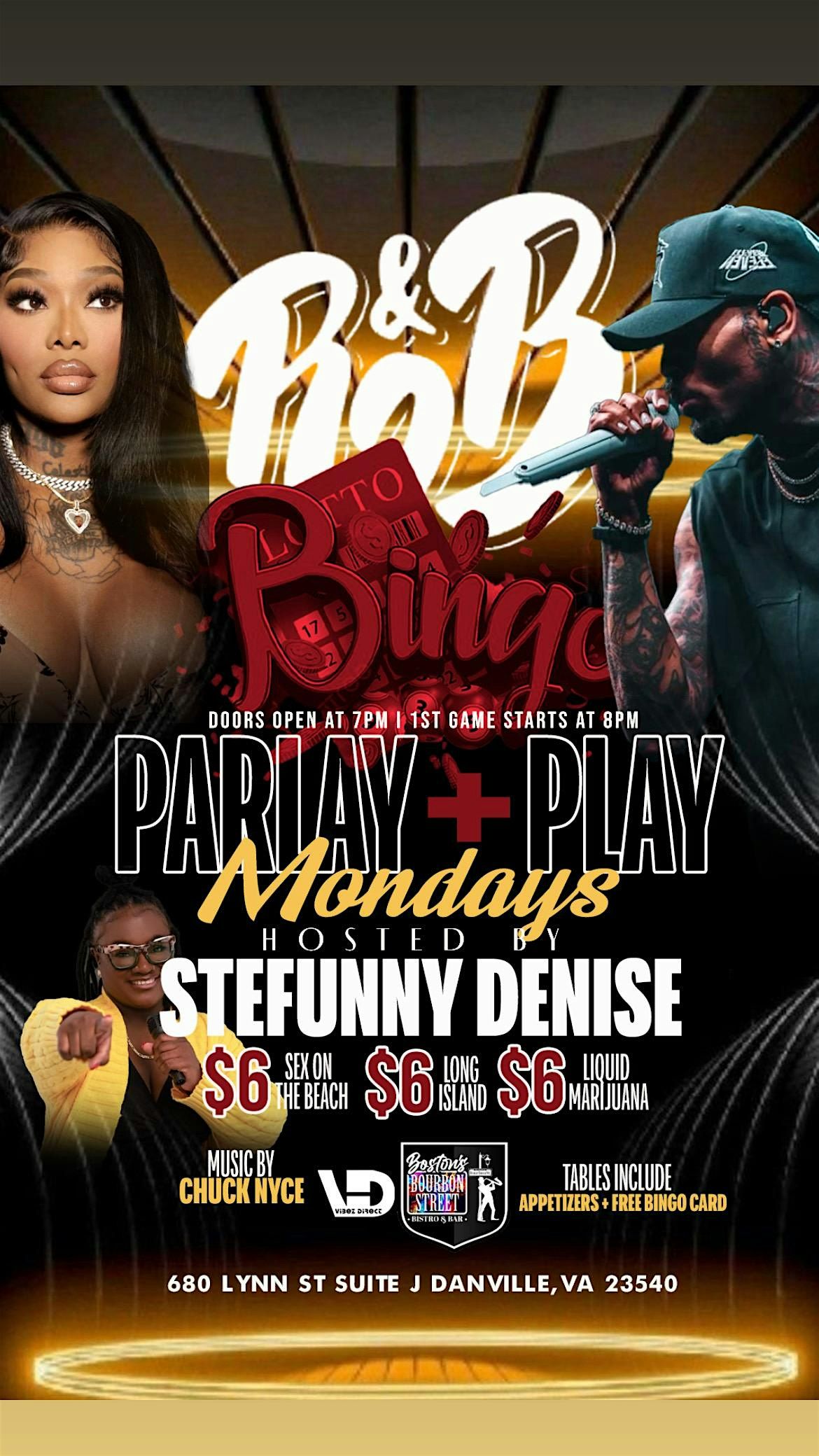 Parlay + Play  R&B Bingo 1st Mondays