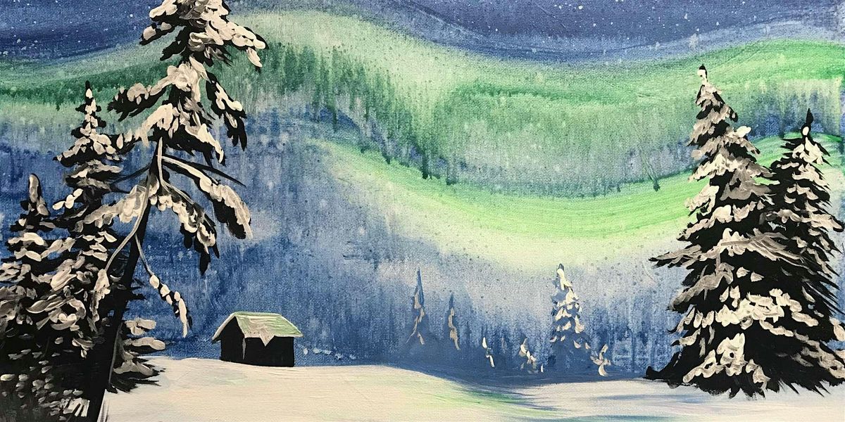 Winter Cabin in the Woods - Paint and Sip by Classpop!\u2122