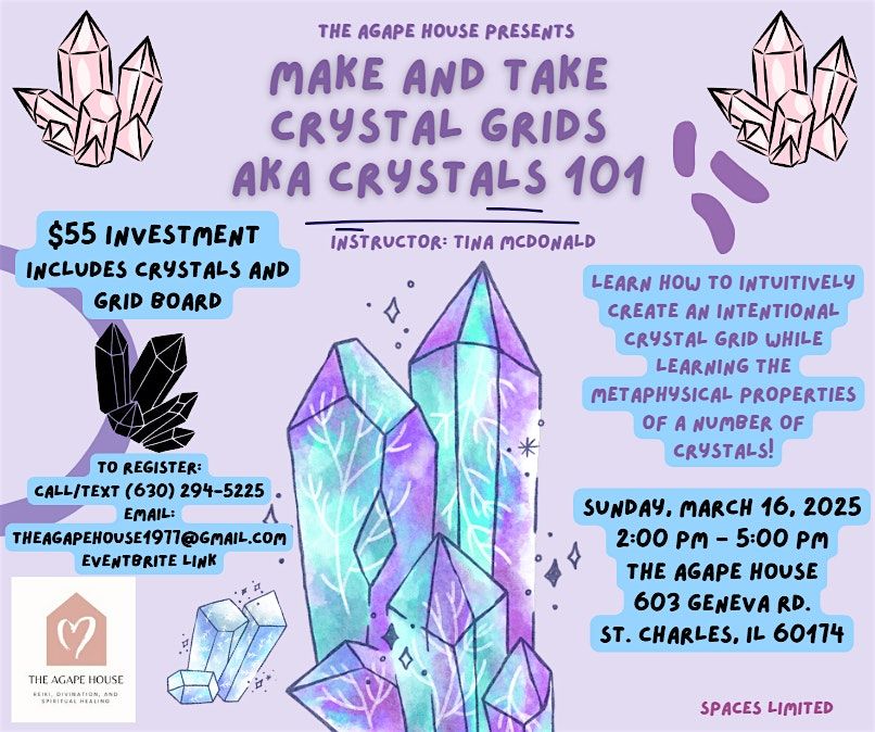 Make and Take Crystal Grids aka Crystals 101