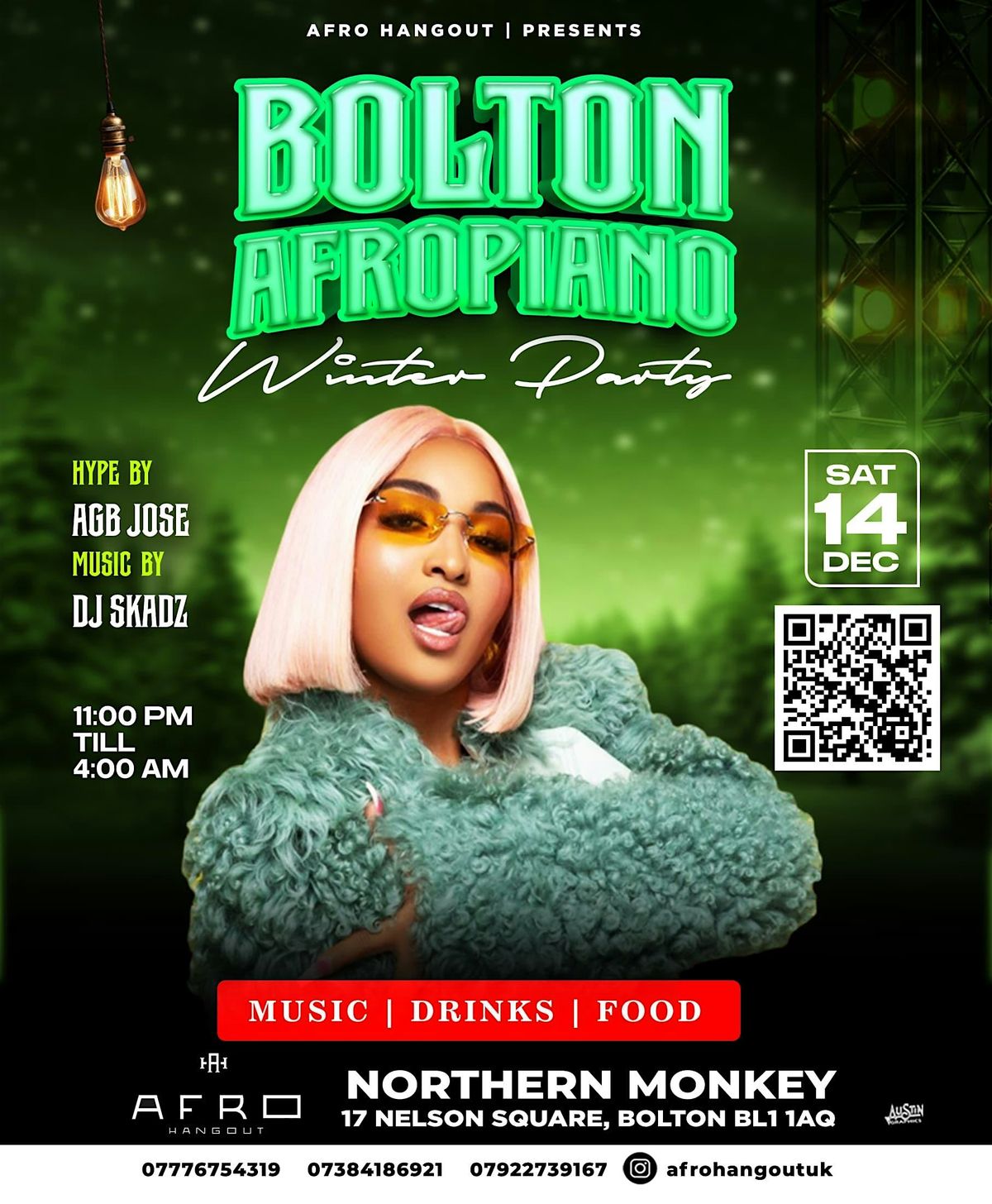 BOLTON - Afro Hangout (AFROPIANO WINTER PARTY ) - SAT 14th Dec 2024.