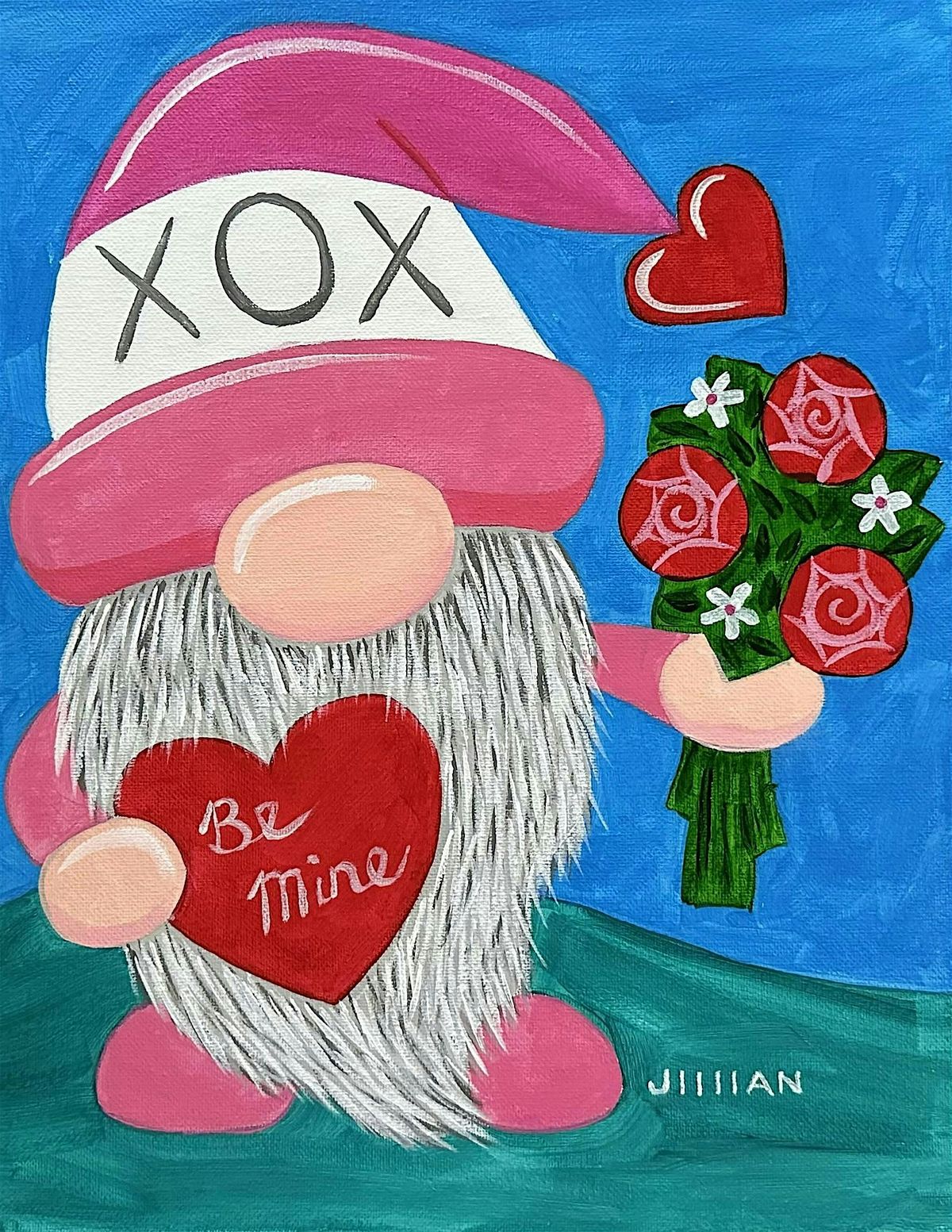 Valentine\u2019s Gnome Paint Party