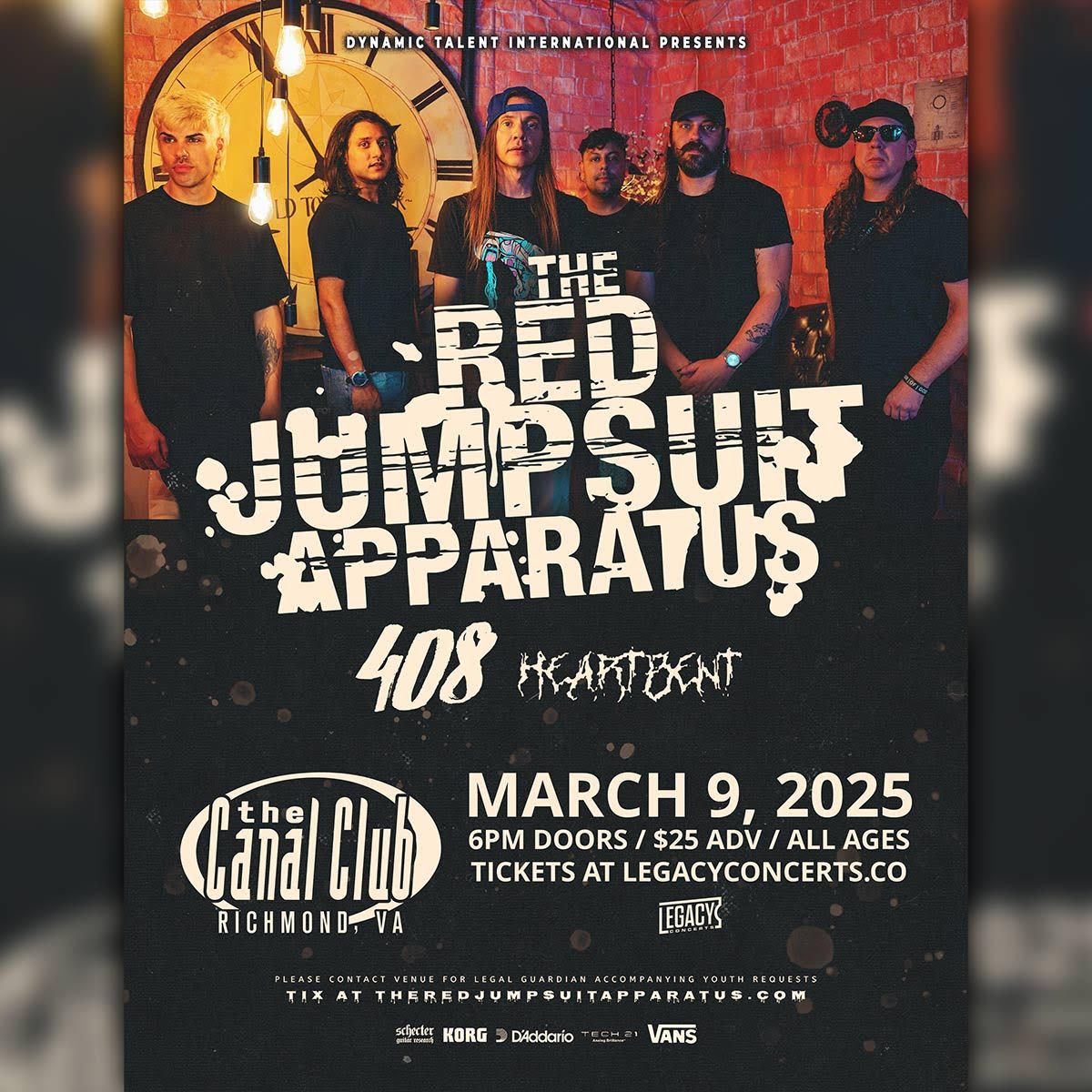 Red Jumpsuit Apparatus at Canal Club