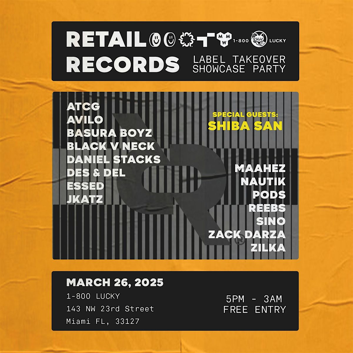 Retail Records MMW Showcase feat Shiba San