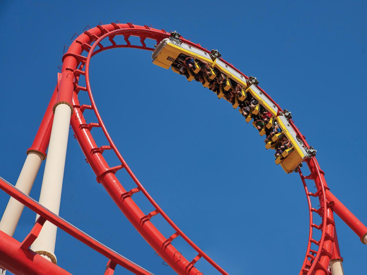 The Big Apple Coaster at NYNY at New York New York Hotel and Casino