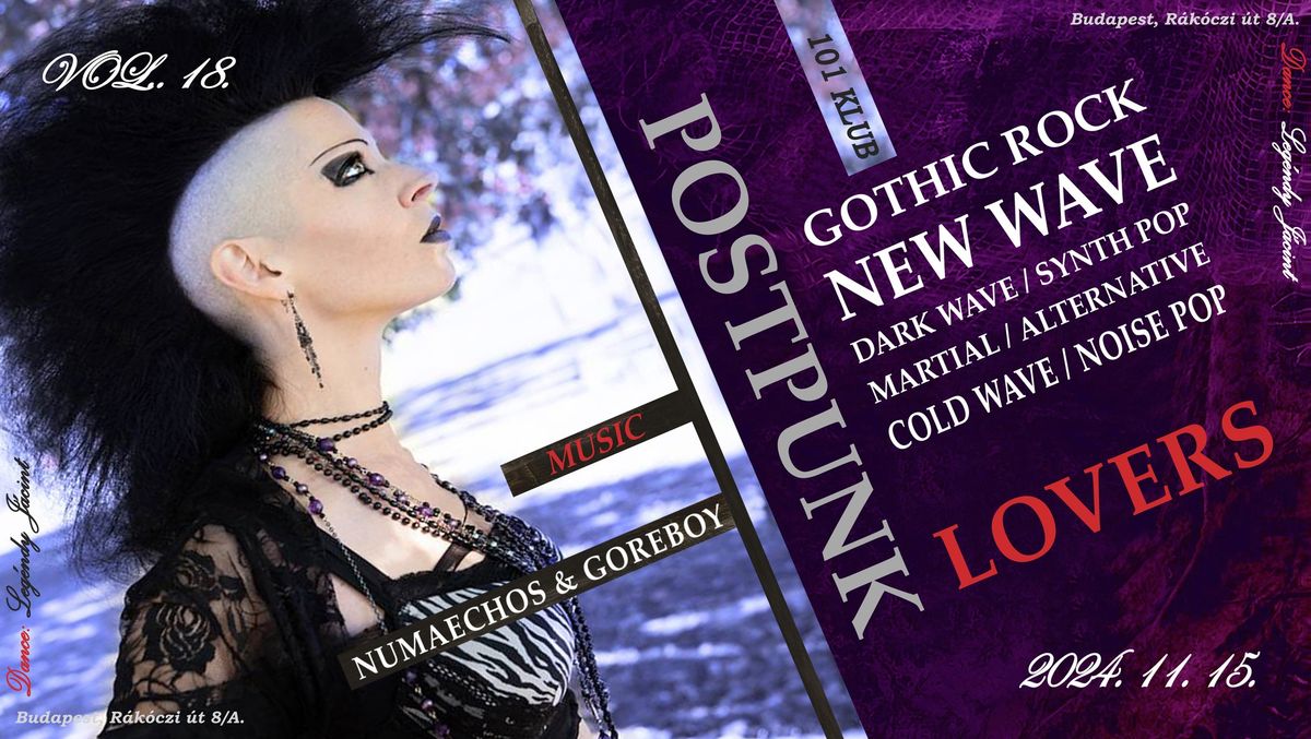 Postpunk Lovers \/ 101klub \/ Vol. 18.