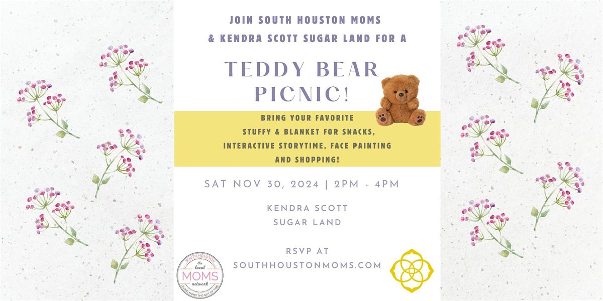 Teddy Bear Picnic with South Houston Moms and Kendra Scott Sugar Land