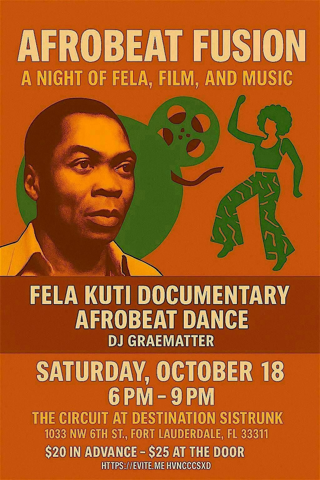 FELA KUTI: Film, Afrobeat Music and Dancing