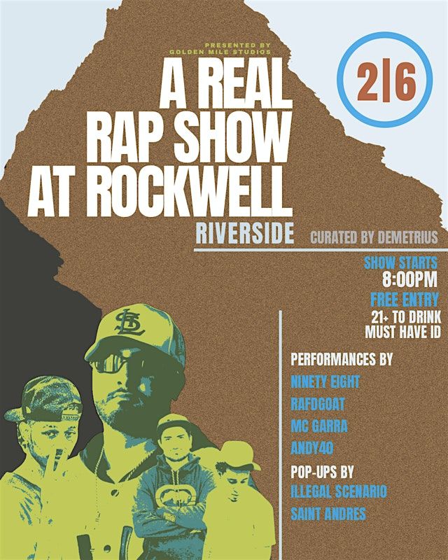 A Real Rap Show LATINO NIGHT - Live Music @ Rockwell Brewery Riverside 2\/6