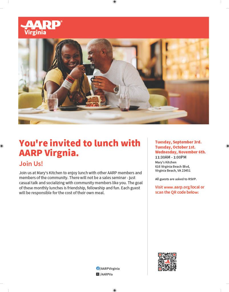 AARP VA Beach Lunch Group