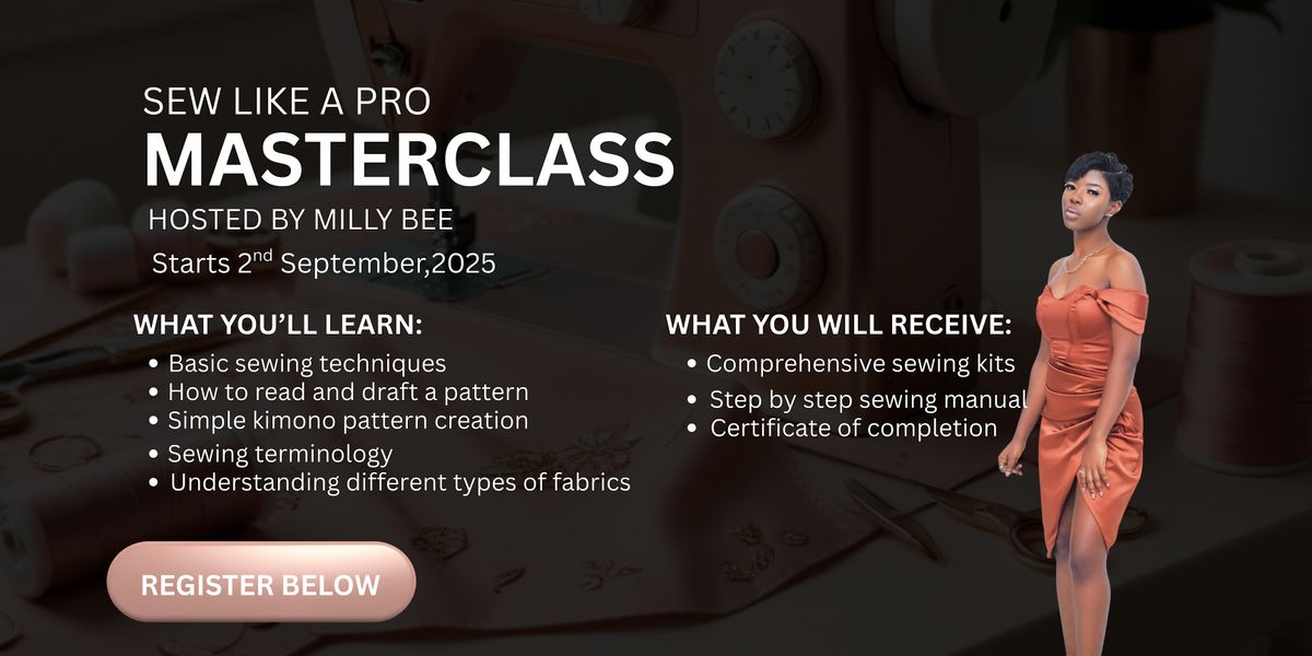 Sew Like A Pro Masterclass - October - 4 weeks Beginners Course