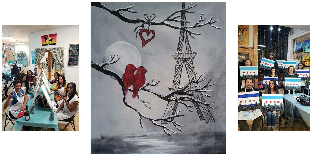 BYOB Sip & Paint Event - "Lovebirds in Paris"