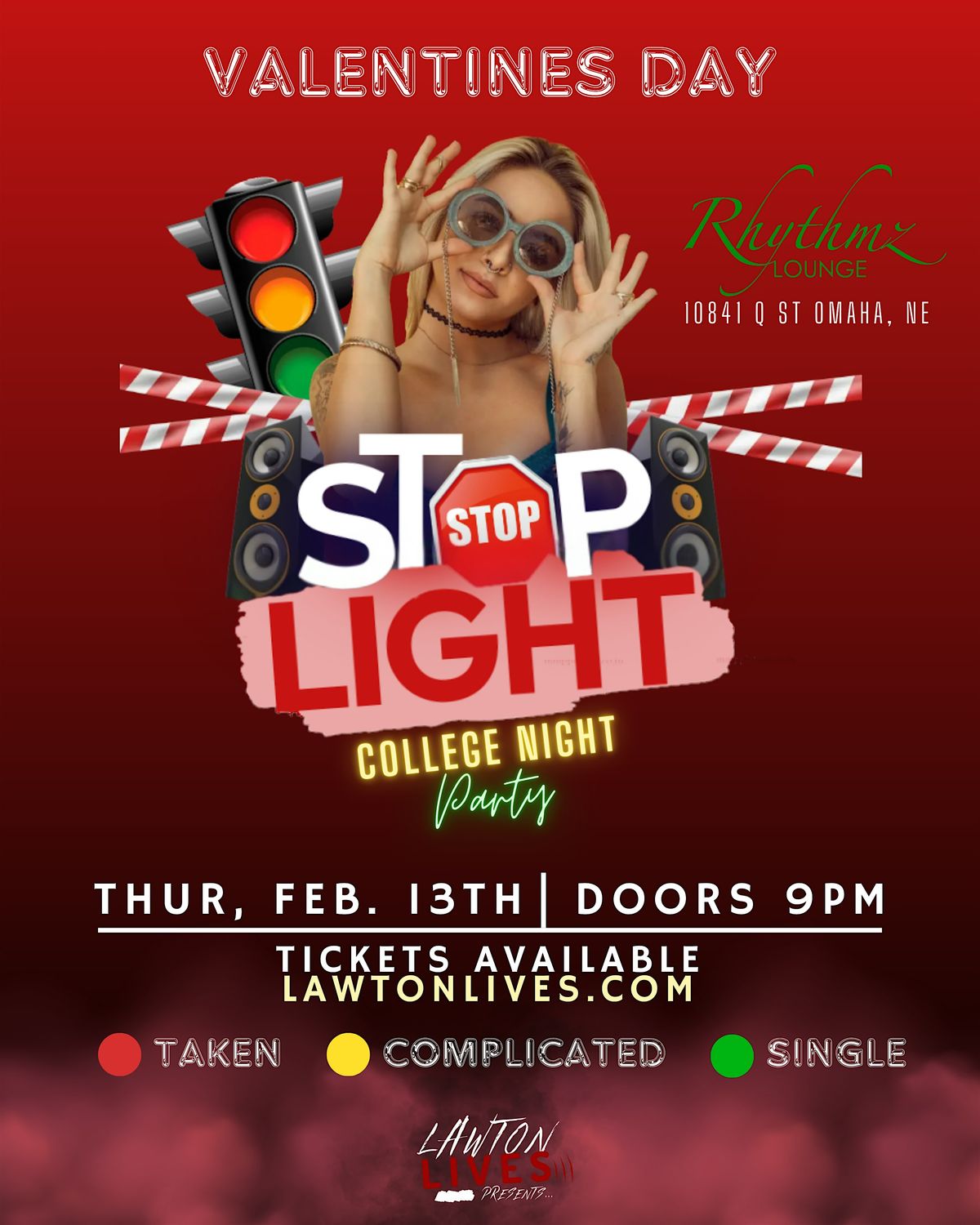 Valentine's Day Stoplight College Night Party