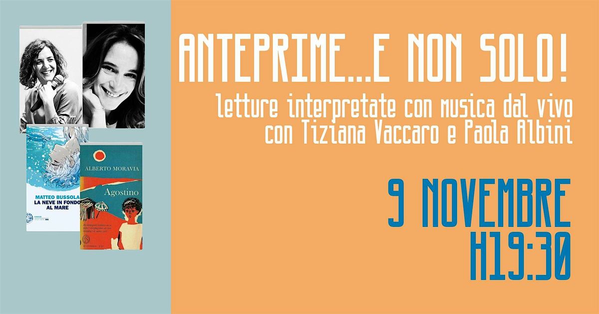 Anteprime... e non solo!