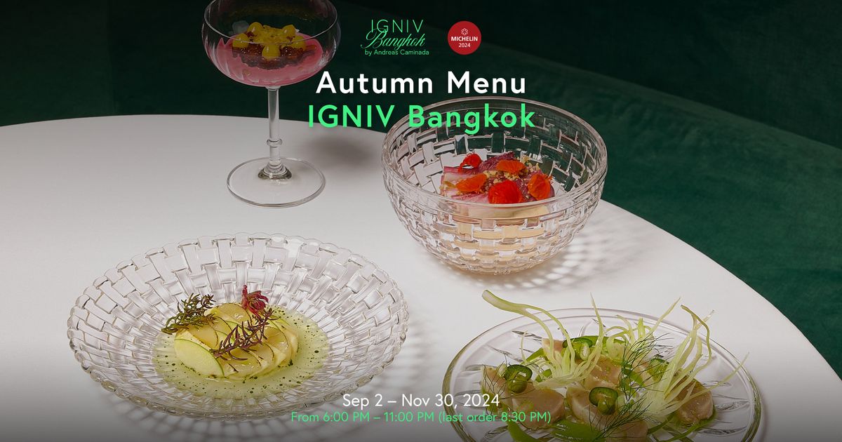 IGNIV Autumn Menu