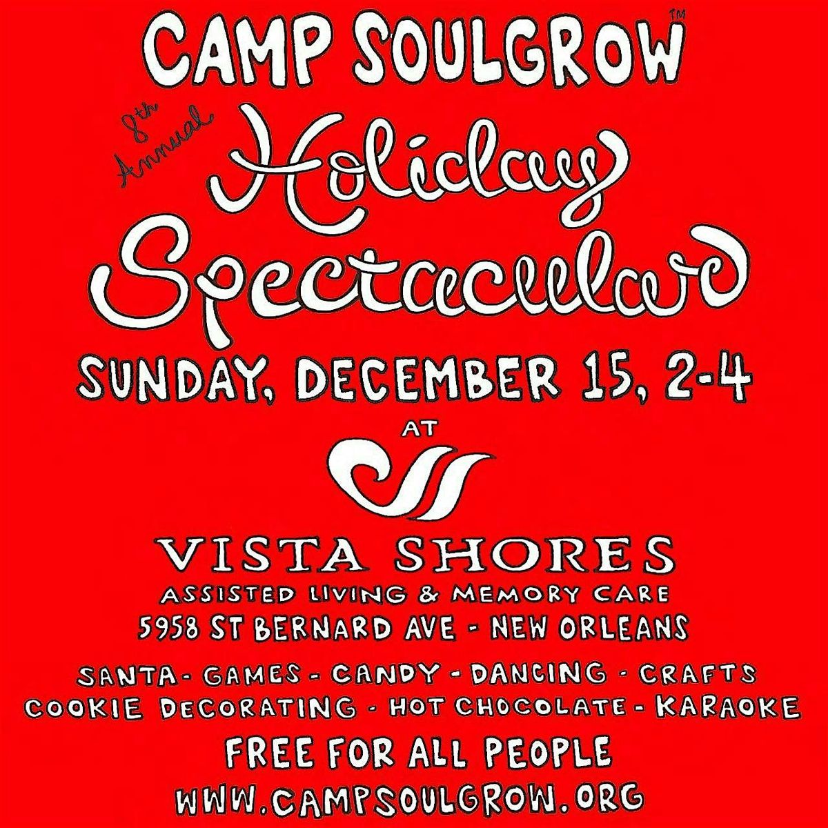 Camp SoulGrow Holiday Spectacular at Vista Shores Assisted Living