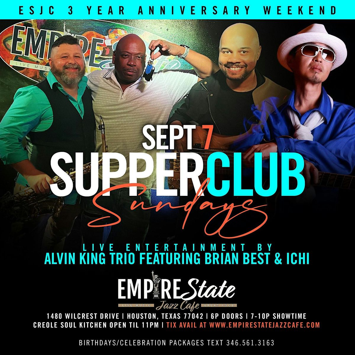 9\/7 - Empire State Jazz Cafe 3 Year Anniversary Celebration *